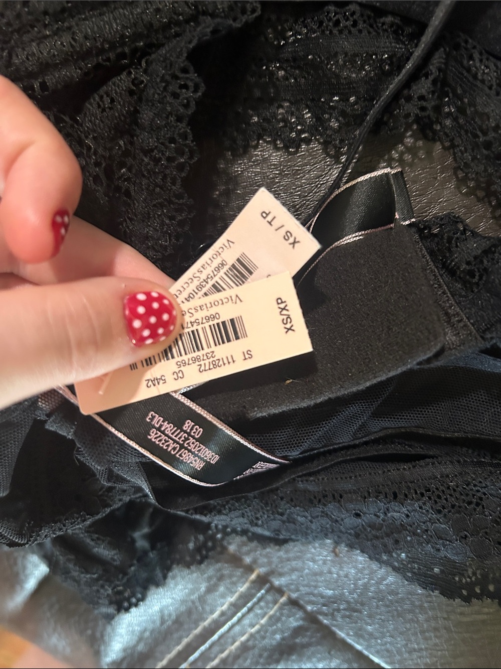Victoria's Secret Black Lace Bralette & Panty Set - Picture 3 of 3